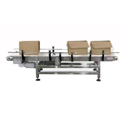Case Indexing Belt Conveyor Machine - Mild Steel, Customized Size | Precision Indexing, Variable Intervals, Industrial Automation