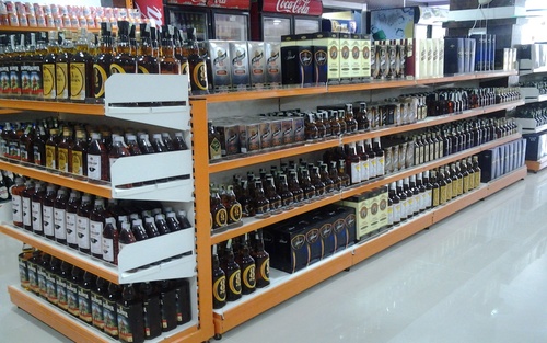 High Steel Drink Display Racks
