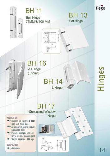 Hinges - Aluminum, 2-10 Inch Size | Stainless Steel Screen Netting, Ideal for Homes & Hotels