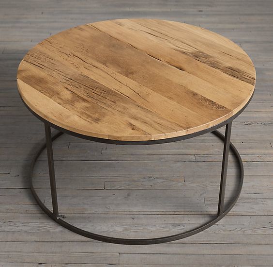 Smooth Industrial Reclaimed Antique Coffee Table
