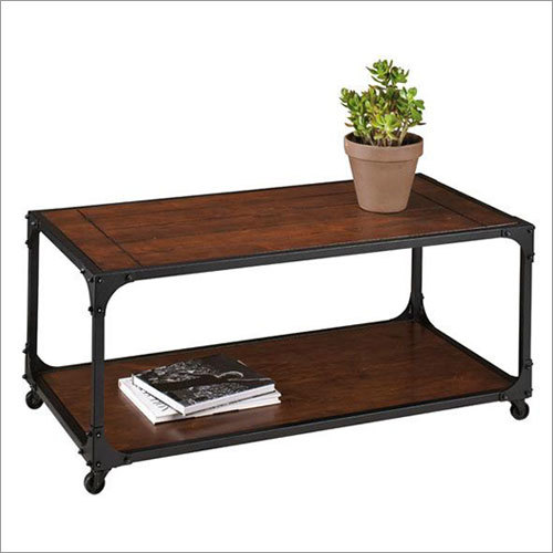 Wood Metal Coffee Table