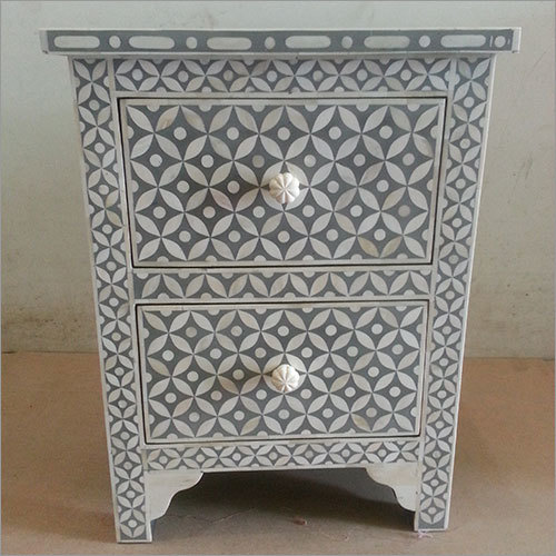 Bone Inlay Bedside