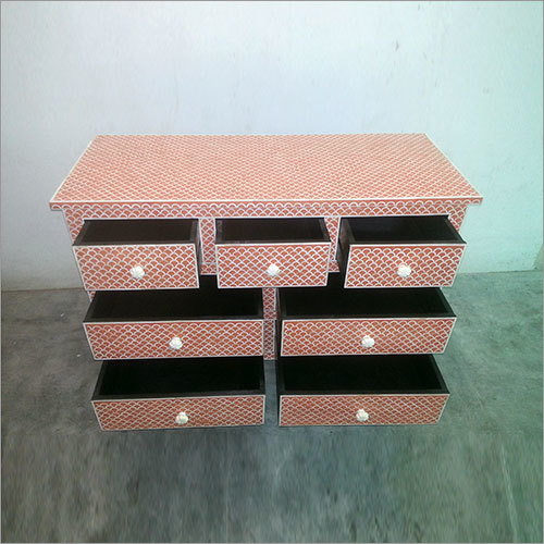 Bone Inlay Furniture With Drawer