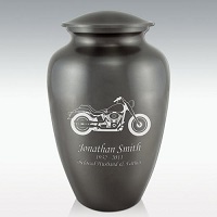 Fish Classic Brass Cremation Urn - 200 Cubic Inches, Solid Brass Construction, Black Painted Finish, Engravable Top-opening Design