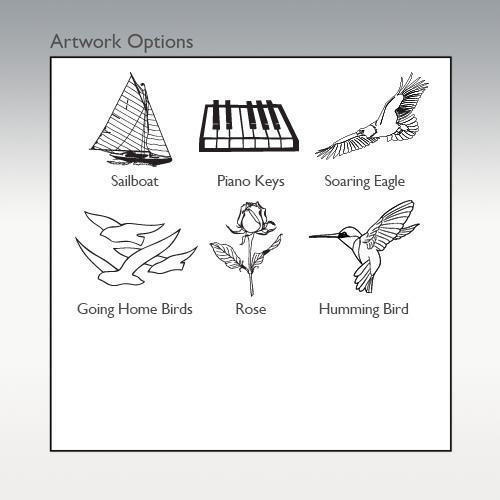 Black Large Classic Aluminum Cremation Urn Engravable