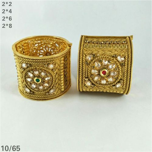 Antique Bangles - Elegant Brass Design, Intricate Handcrafted Detailing, Timeless Vintage Appeal