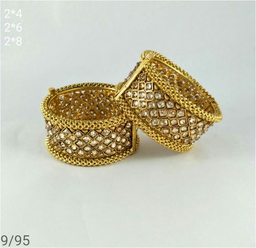 Artificial Bangles - Eco-Friendly Acrylic, Adjustable Size, Elegant Design for Traditional and Modern Outfits