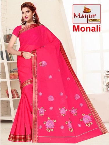 Embroidery Saree Manufacturer Length: 5.50  Meter (M)