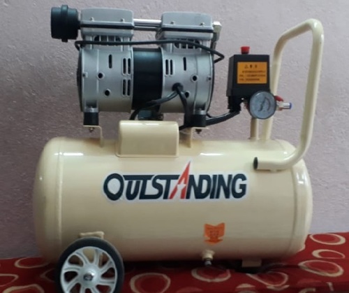 Silent Air Compressor - 30 Ltr | 0.55 HP & 0.75 HP, Oil-Free, Super Silent, Energy Efficient, Compact Design, 1 Year Servicing Cost Free