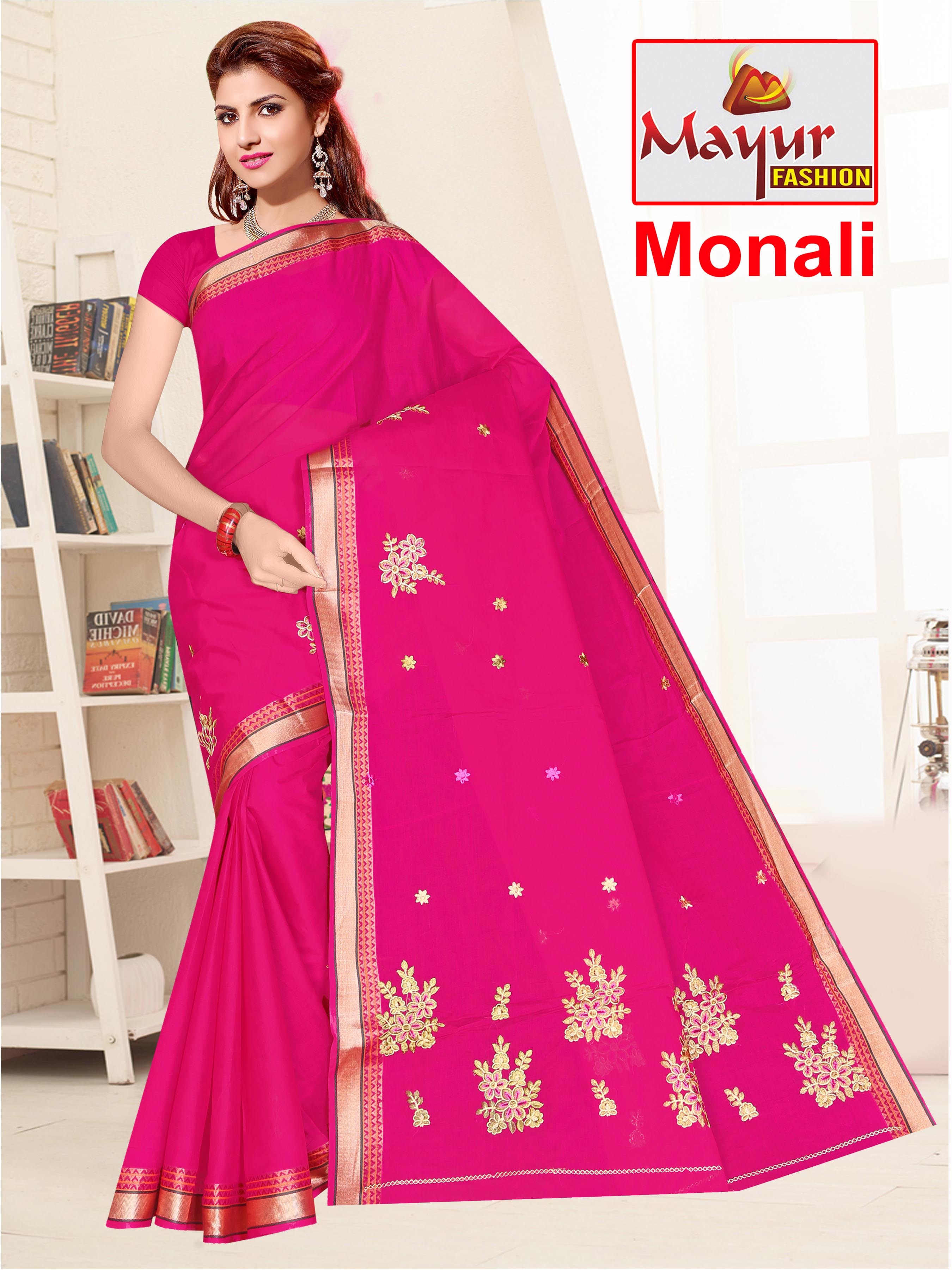 16 Cotton Saree In Jetpur