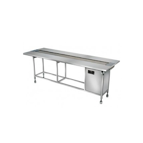 Pharma Packing Conveyor - Stainless Steel, 10x2x3 Feet | PVC Belt, 1/2 HP Motor, 10-30 Feet Per Minute Speed
