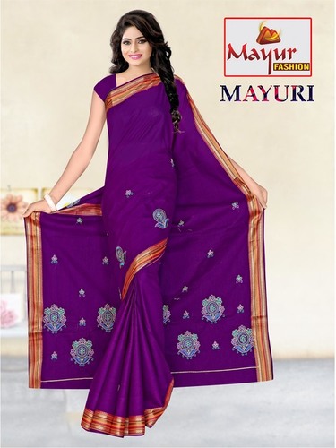 16 Indian Cotton Work Saree