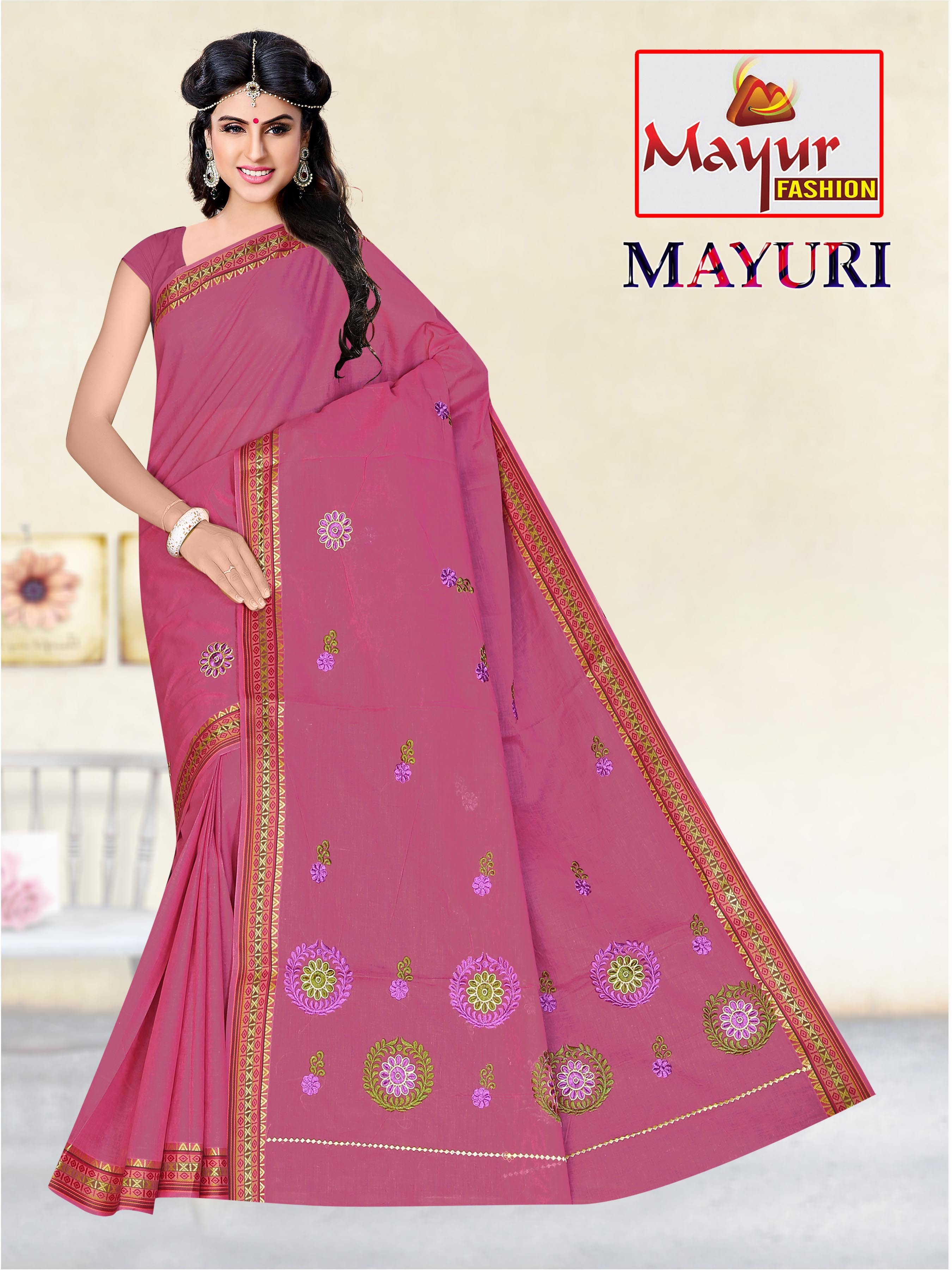 16 Designer Cotton Saree