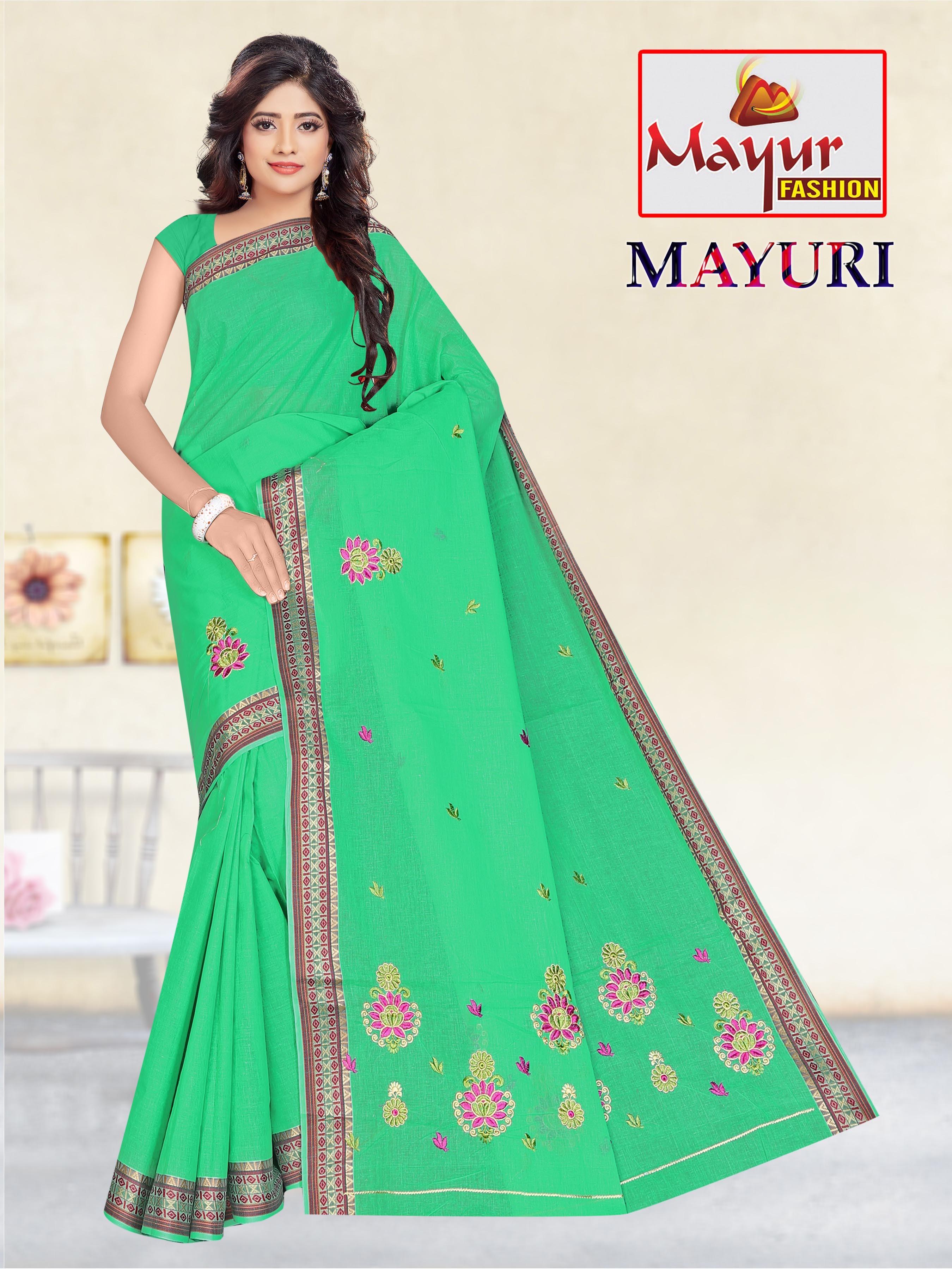16 Designer Cotton Saree