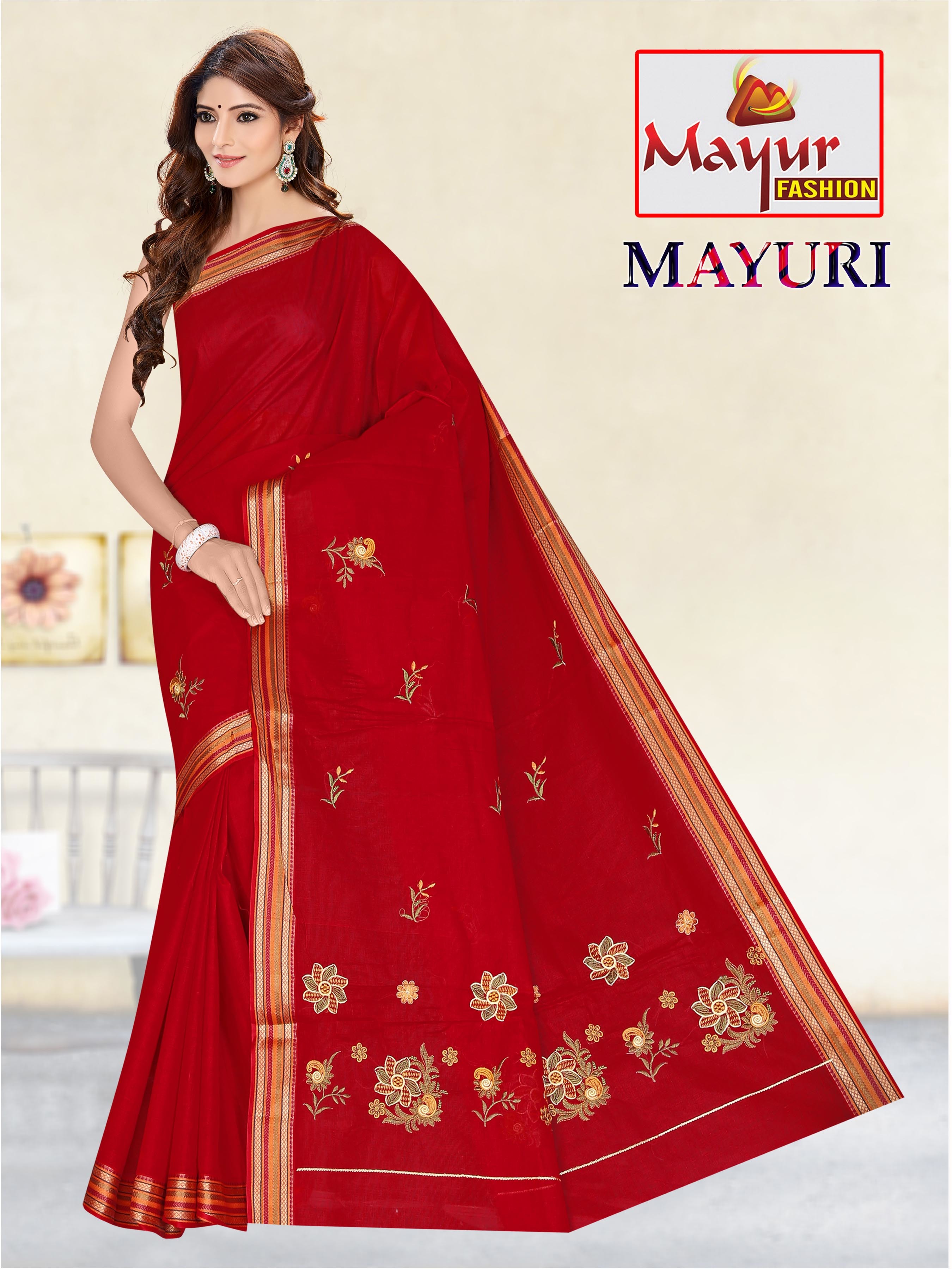 16 Pure Cotton Work Saree