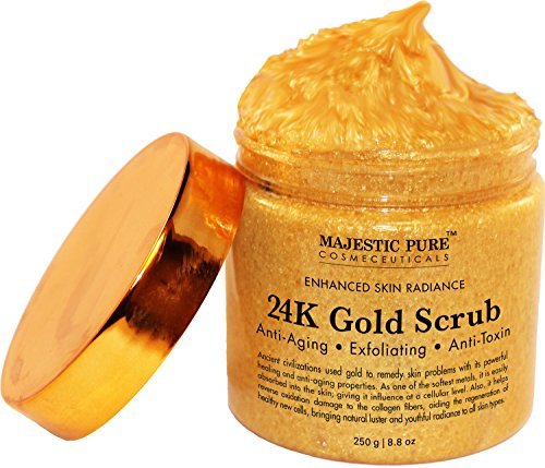 Private Label Face Scrub - Plastic, Golden Color | Smooth Texture, Multiple Uses, Instant Glow, Tailored Packaging Options