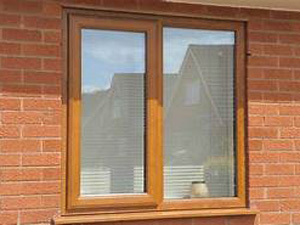 यूपीवीसी वुडन टेक्सचर विंडो