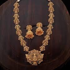 Antique Necklace Set - Gold-Plated, Intricate Design | Timeless Elegance, Vintage Charm