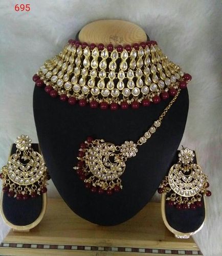 Brown Kundan Necklace