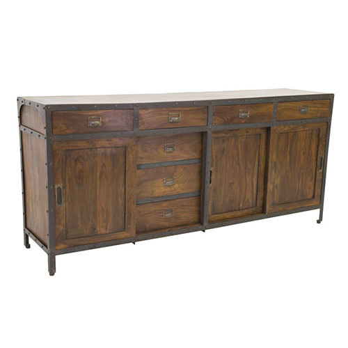 Wood 7 Drawer Wooden Sideboard