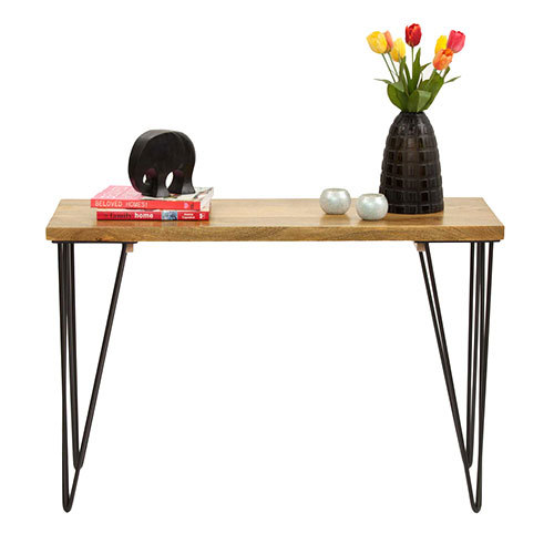 Wooden Writing Table - Acacia Wood Finish | Elegant Design, Versatile Workspace