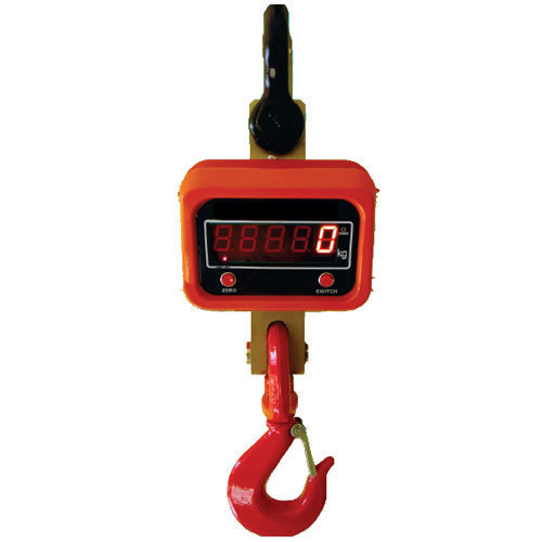 Crane Scale - Cast Iron Body, 5 Ton Capacity, Orange Color | Smart Calibration, Auto Zero Tracking, Digital LED Display