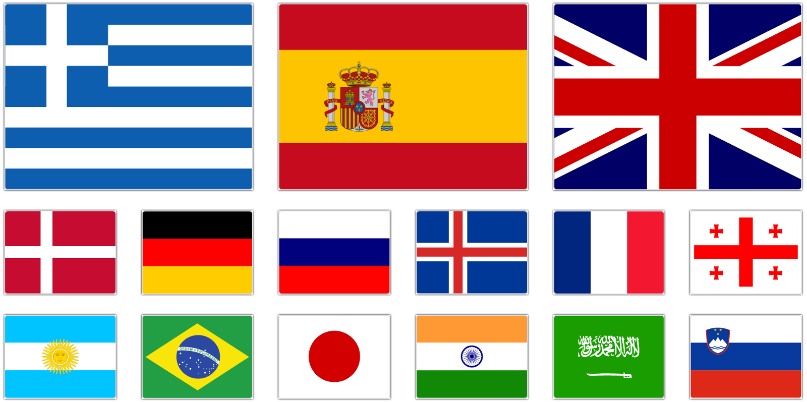Hanging Country Flag