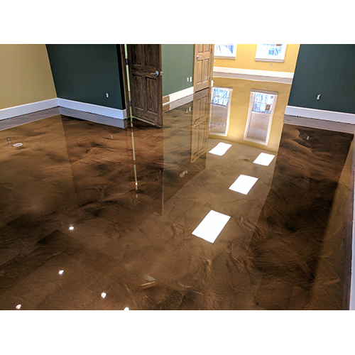 As Per Standard Shade Cards Marbleized Metallic Epoxy Flooring