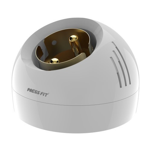 Pressfit Modular Lamp Holder - Plastic Construction, White Color, Angle or Batten Design | Safety Fixing, Copper Contact Terminals, Electric Power Source