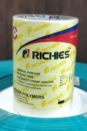 Masking Tape - Versatile Flexibility, Glossy Waterproof Finish | Accurate Tear Resistance, Colorful Design for Effortless Application