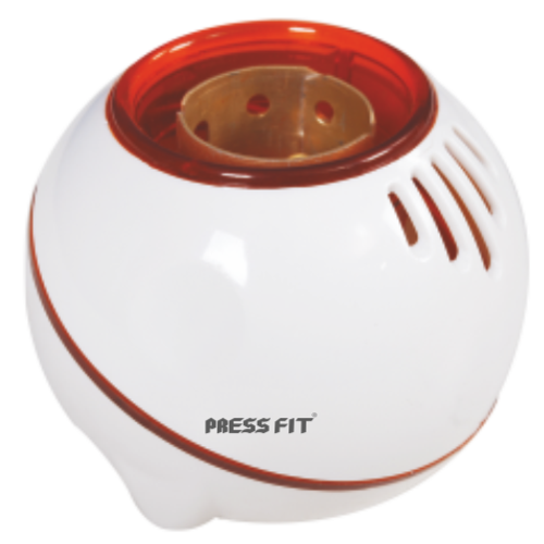 Pressfit Diya 2-in-1 Angle + Batten Lamp Holder - Plastic Material, White Color | Modern Design, Electric Power Source, Copper Contact Terminals