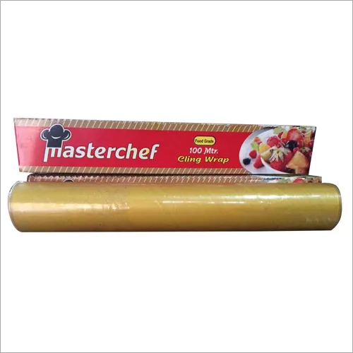 Masterchef Cling Film - 2.3mm Thickness, 30.48cm Width | Soft Translucent Single-Layer Custom Design