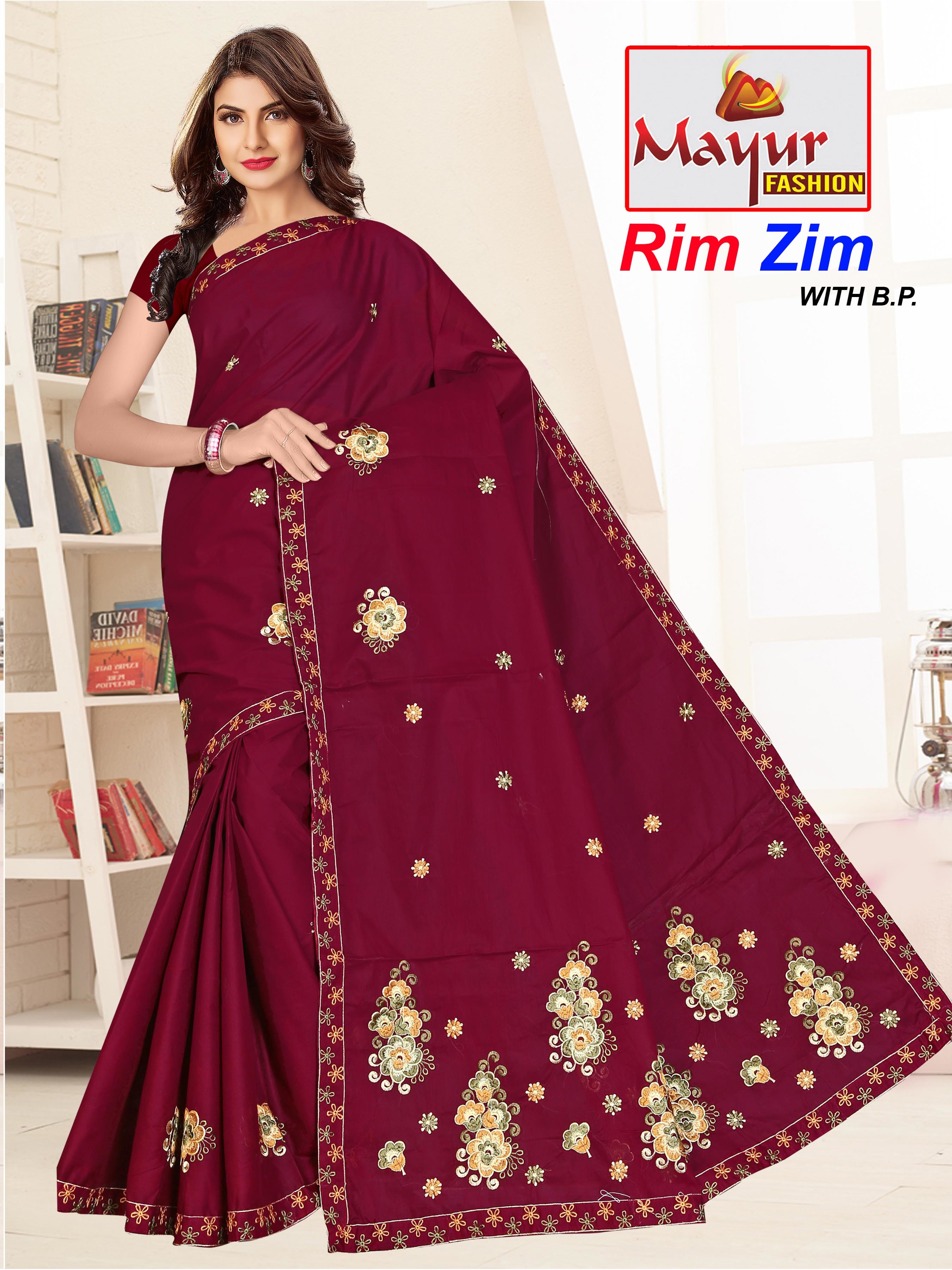 Latest Cotton Work Saree - 100% Pure Cotton, Length: 5.50 Meter, 16 Color Options | Embroidered Pattern, Designed By Fashion Experts