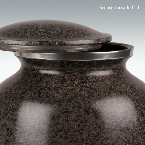 Black Praying Hands Classic Brass Cremation Urn Engravable