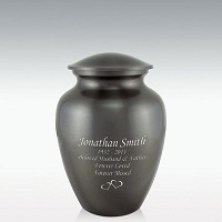 Black Praying Hands Classic Brass Cremation Urn Engravable