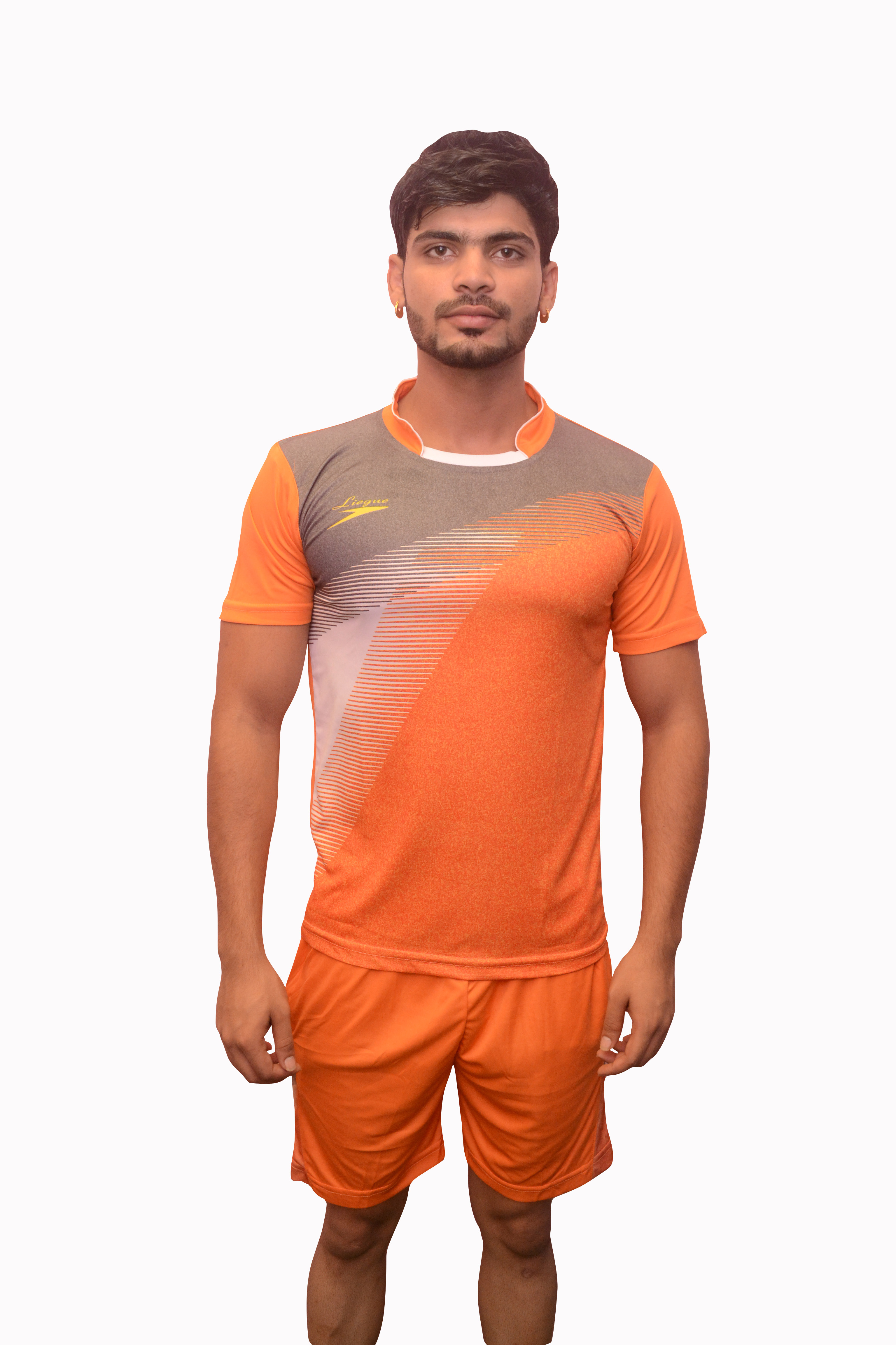 Netball Kit - Polyester Material, Size L/xl/xxl, Color Orange | Cool Max Fabric, Designed For Adult Men, Ideal For Summer Play