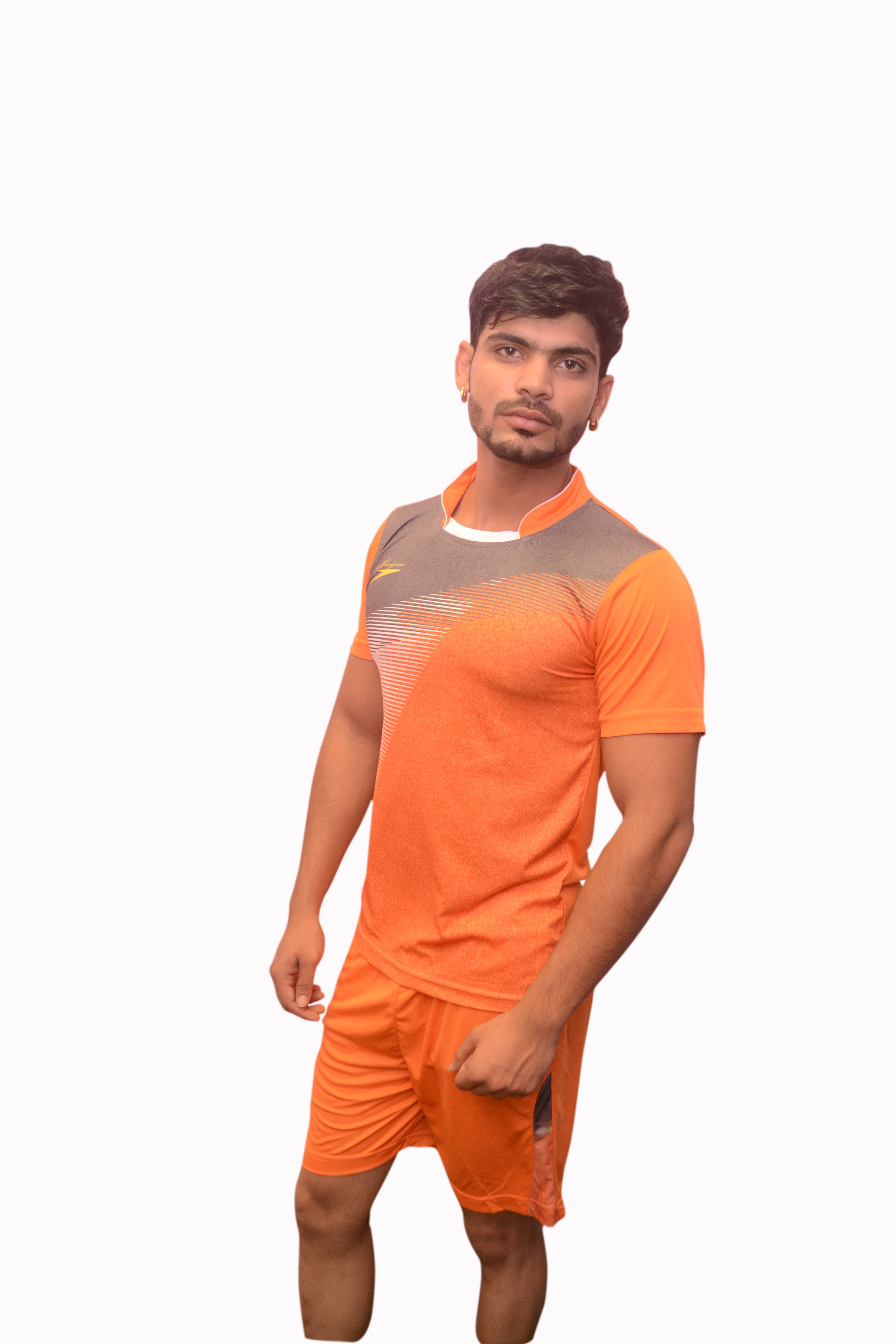 Netball Kit - Polyester Material, Size L/xl/xxl, Color Orange | Cool Max Fabric, Designed For Adult Men, Ideal For Summer Play