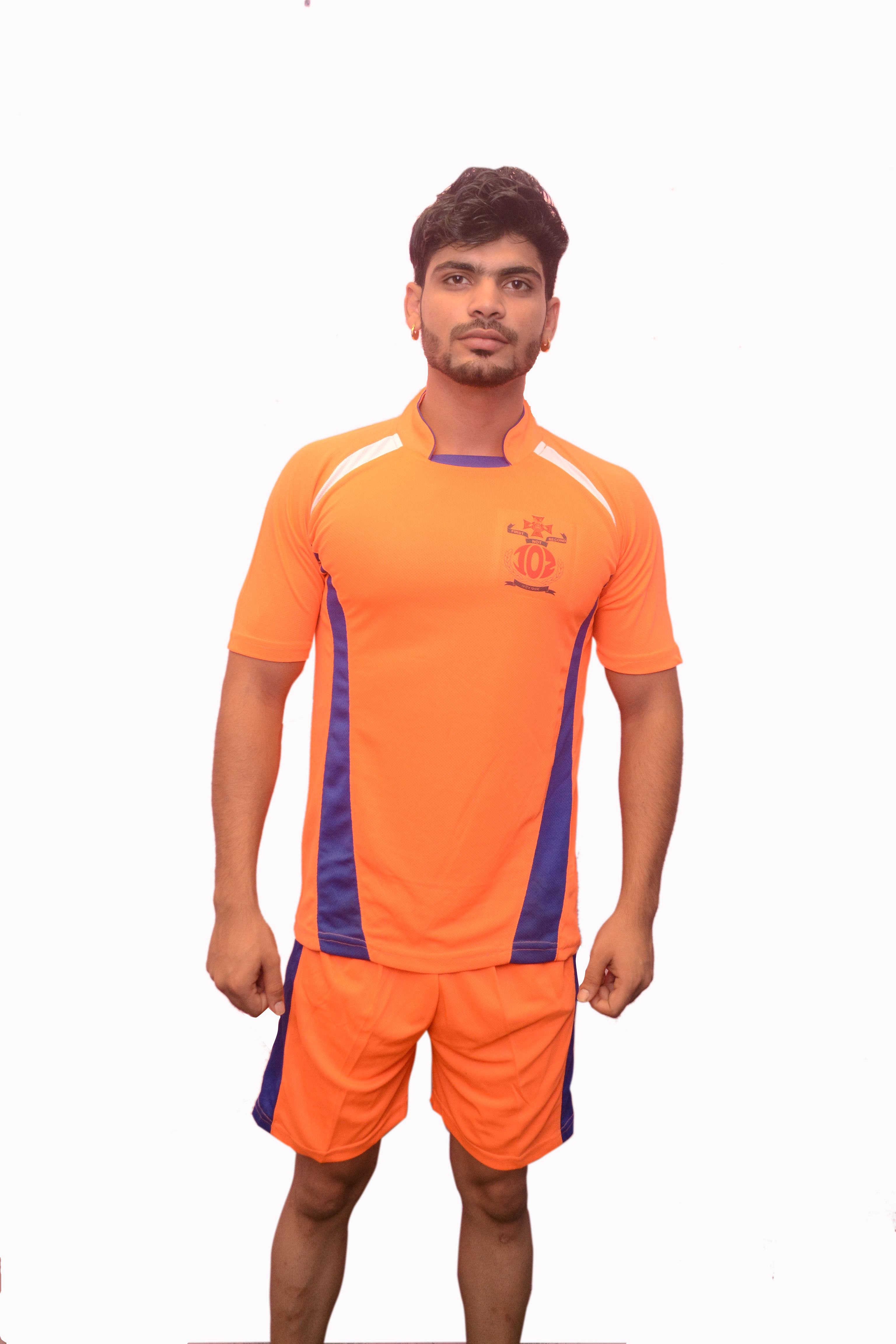 Table Tennis Set - Polyester Material, Sizes M - Xxl, Vibrant Orange Color | Summer Sport For Men, Designed For Adult Players