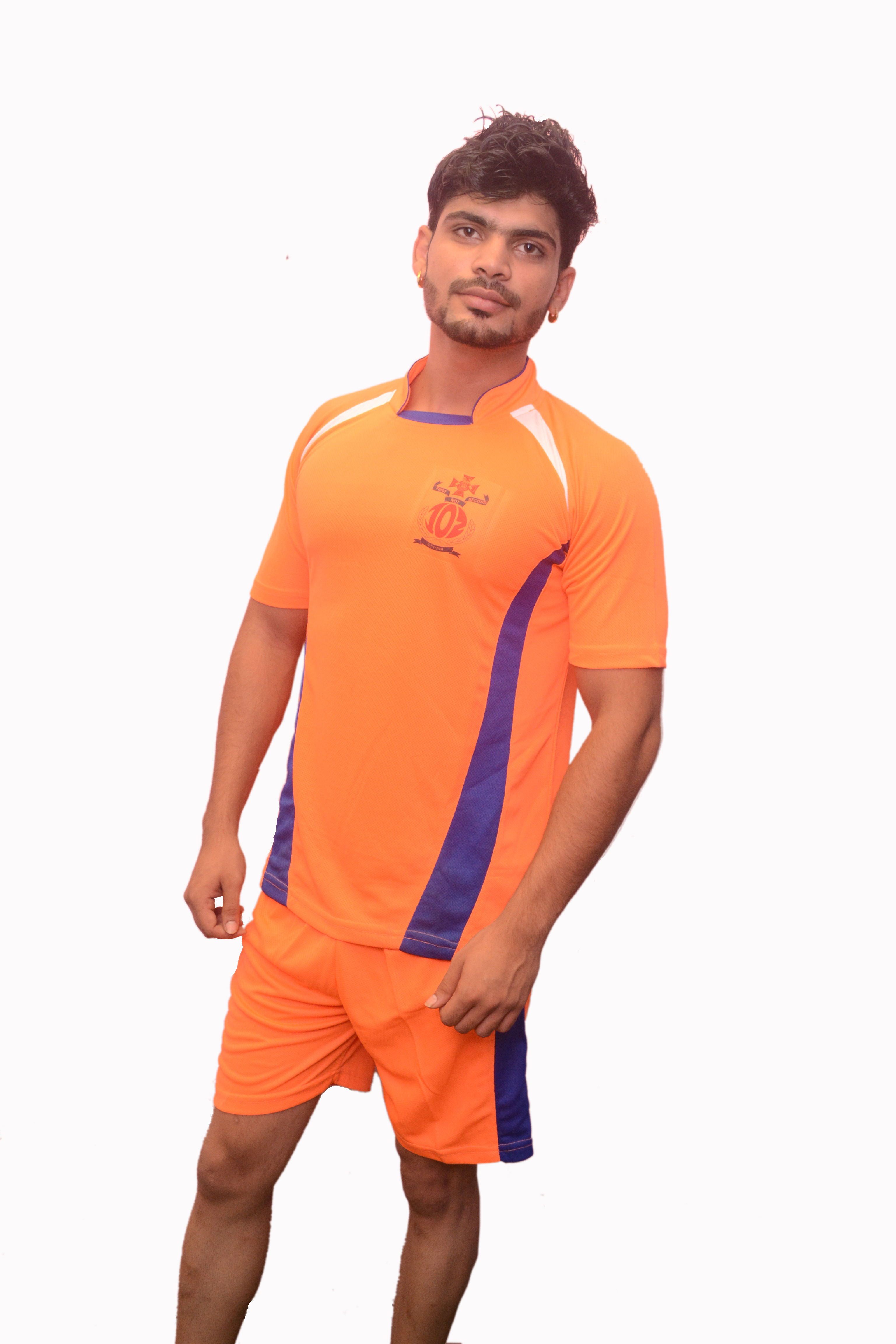 Table Tennis Set - Polyester Material, Sizes M - Xxl, Vibrant Orange Color | Summer Sport For Men, Designed For Adult Players