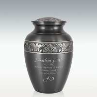 Silver Extra Large Classic Pewter Brass Cremation Urn