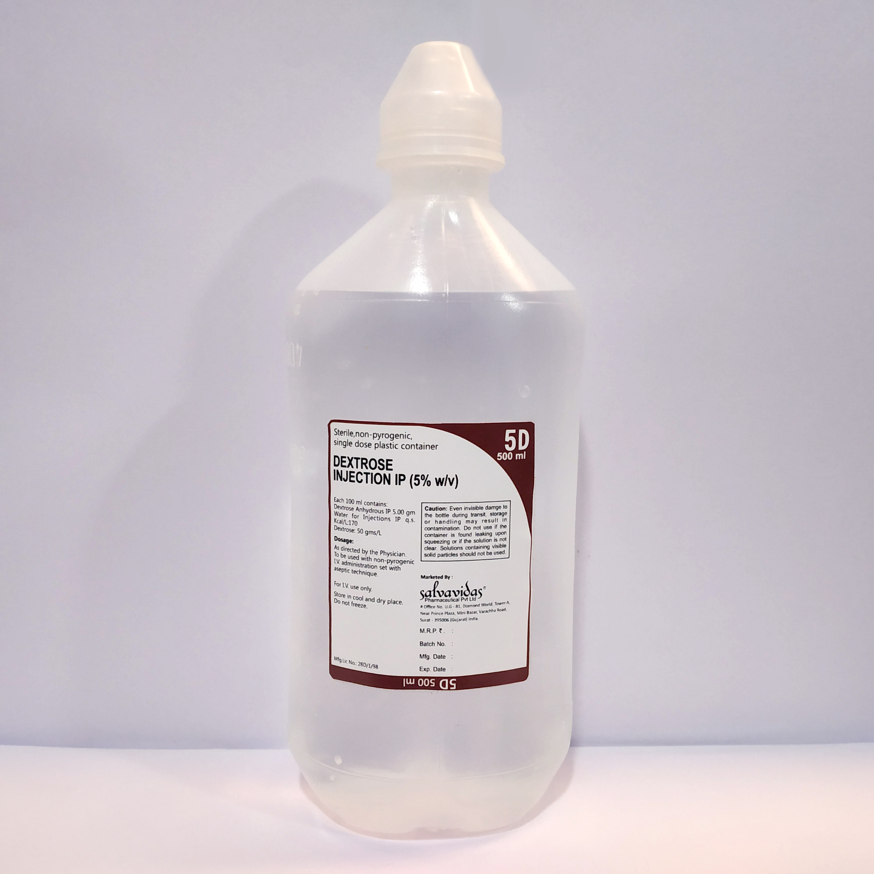 Dextrose Infusions Use Type: Single Use Only