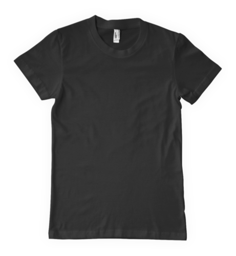 Black  Round Neck T-Shirts