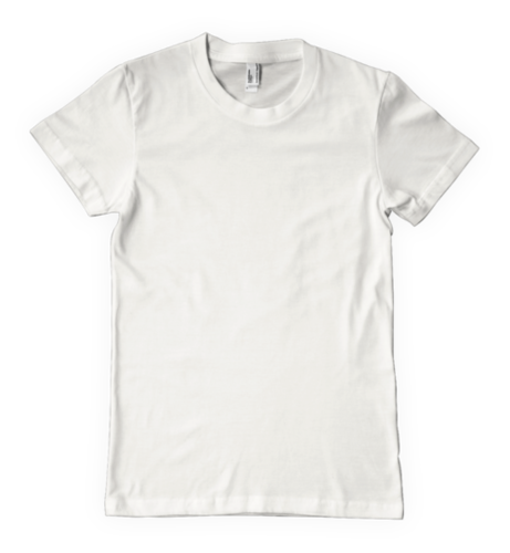White Round Neck T Shirts