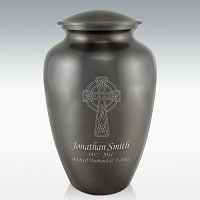 Black Soaring Eagle Classic Brass Cremation Urn Engravable