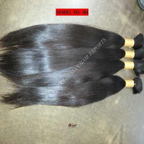 Indian Bulk Premium Human Hair Extension - 100% Remy Virgin Natural Hair, 10-30 Inch Lengths, No Shedding, Double Weft Design, Easily Restyled, 1 Year Warranty