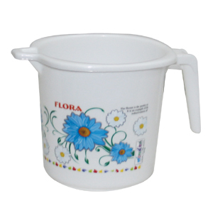 Plastic Printed Mug - 500 Ml Multicolor Rigid Pp Round Design | Perfect For Bathroom Accessories