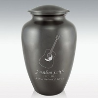 Black Hummingbird Brass Classic Cremation Urn Engravable