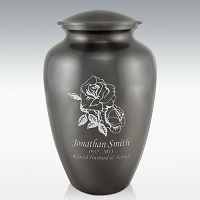 Black Hummingbird Brass Classic Cremation Urn Engravable