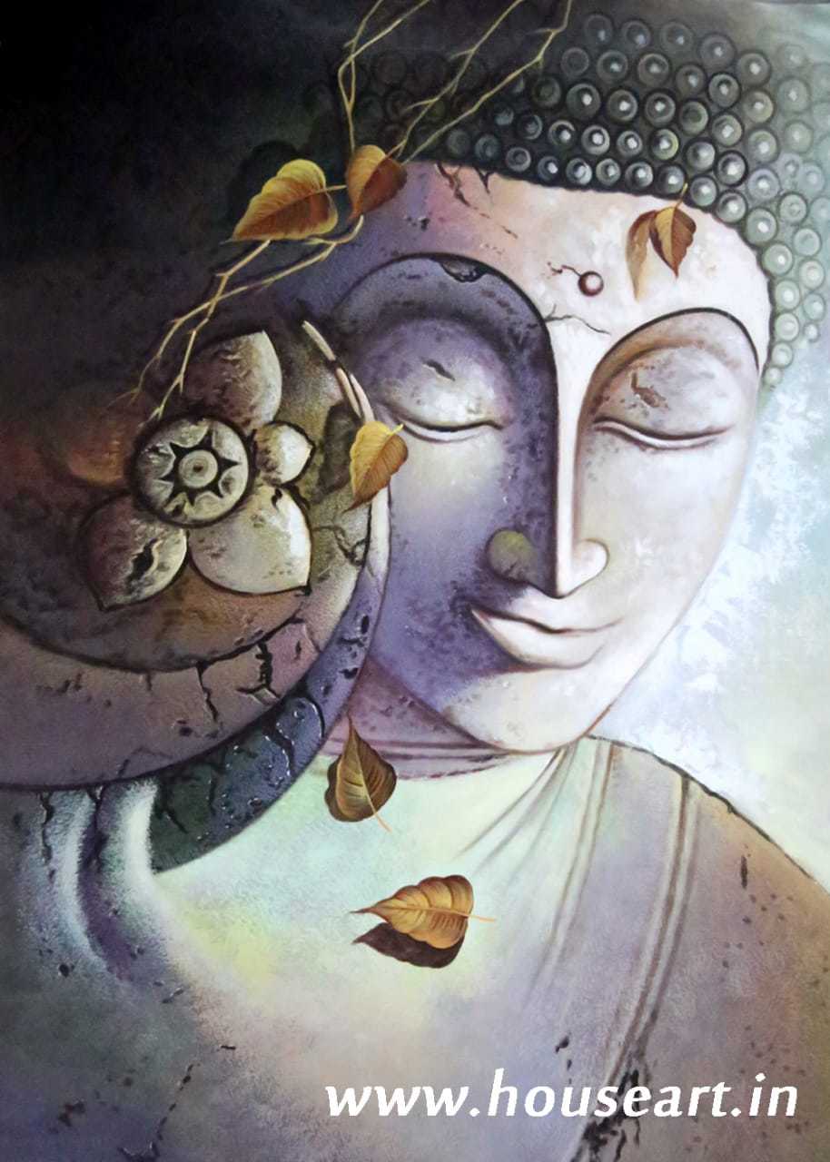 Lord Krishna Canvas Paintings Medium: Oil