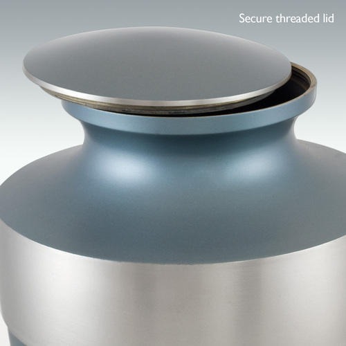 Blue Extra Large Moonlit Frost Cremation Urn Engravable
